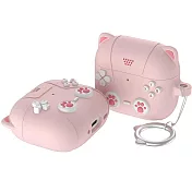 AirPods 4 貓咪造型保護殼 耳機保護殼 粉色