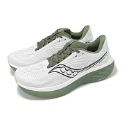 Saucony 慢跑鞋 Ride 18 男鞋 白 綠 緩衝 透氣 運動鞋 索康尼 S21000138