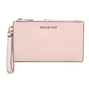 MICHAEL KORS 防刮皮革雙層手機長夾 粉紅