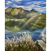 【玲廊滿藝】曾啟文-花東寄情65x53cm