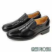【GREEN PHOENIX】男 紳士鞋 商務鞋 皮鞋 全真皮 牛皮 手縫大底 台灣製 EU39 黑色