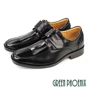 【GREEN PHOENIX】男 商務鞋 紳士鞋 皮鞋 牛皮 全真皮 手縫大底 台灣製 EU39 黑色