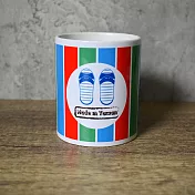 《桐鹿》茄芷系馬克杯_ 藍白拖