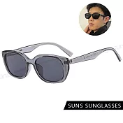 【SUNS】抗UV太陽眼鏡 歐美ins方框潮流墨鏡 網紅抖音款 多巴胺 共三色 S802 大象灰