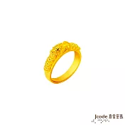 J’code真愛密碼金飾 錢多多貔貅黃金女戒指