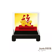 J’code真愛密碼金飾 財運昌龍硬金擺件