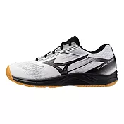 Mizuno Cyclone Speed [V1GC258161] 女 排球鞋 室內運動 穩定 包覆 回彈 白 黑 23.5cm 白/黑