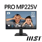 msi微星 PRO MP225V 21.45吋 螢幕 (21.45＂/1920x1080/16:9/100Hz)