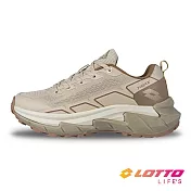 【LOTTO 義大利】女 寬楦 T MAX 全路況越野跑鞋- 23cm 奶茶