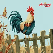 ArtLife藝術生活【AQ020】雞鳴報喜_DIY 數字 油畫 彩繪