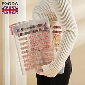 【英國FGODA】穿戴甲/美甲片收納盒/展示盒(附無痕貼) (多功能/A4檔案夾)