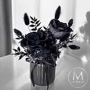 【Floral M】Dark Rose英式黑玫瑰花園永生花禮（贈送5ml香氛油）