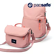 Pacsafe® GO 專利防盜包 可擴充斜背包 4.5L  玫瑰粉