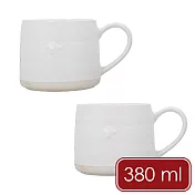 《Mikasa》Farmhouse石陶浮雕馬克杯2入(星星浮雕380ml) | 水杯 茶杯 咖啡杯