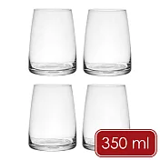 《Mikasa》Palermo水晶玻璃杯4入(350ml) | 調酒杯 雞尾酒杯 水晶杯 玻璃酒杯