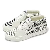 Vans 休閒鞋 Sk8-Mid Reissue 83 男鞋 女鞋 米白 黑 麂皮 中筒 情侶鞋 板鞋 VN000CQQFS8