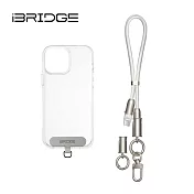 iBRIDGE 編織掛繩急速充電線-35cm 銀