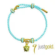 【Just Gold 鎮金店】海洋之韻-海龜 黃金手繩(網路限定)