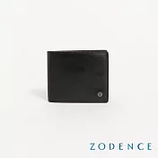 ZODENCE CRAFTSLIM進口真皮超薄8卡證件窗短夾  黑