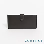 ZODENCE CRAFTSLIM進口真皮超薄4卡簡式長夾  深灰