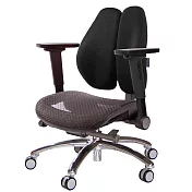 GXG 大網座 低雙背工學椅(鋁腳/4D平面摺疊手) TW-3075 LU1H