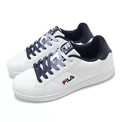Fila 休閒鞋 Inheritance 2 男鞋 白 藍 低筒 皮革 小白鞋 情侶鞋 斐樂 1C323Z133