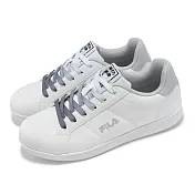 Fila 休閒鞋 Inheritance 2 男鞋 白 灰 低筒 皮革 小白鞋 情侶鞋 斐樂 1C323Z144