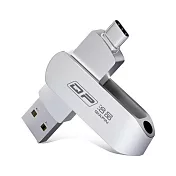 QIAPIN USB 3.0/Type-C 雙介面高速隨身碟(銀色) - 32GB 電腦隨身碟 手機隨身碟 -32GB