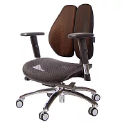 GXG 大網座 低雙背工學椅(鋁腳/SO金屬扶手) TW-3075 LU5