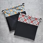 《梵緹希》旅行防水束口收納袋25x25(2入)_ 花磚