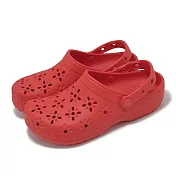 Crocs 洞洞鞋 Classic Floral Cut Out 男鞋 女鞋 紅 花蕊克駱格 休閒鞋 卡駱馳 2109276ZR