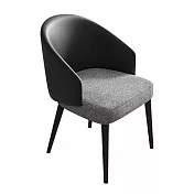 IDEA-現代圓弧包覆皮革休閒椅/餐椅