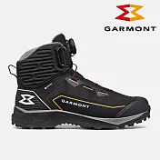 Garmont 男款 GTX BOA 旋鈕中筒登山鞋 Trace MID 002908 (S12002)｜米其林大底 GoreTex 防水透氣 雪鞋 高山健行 UK7.5 黑-橘