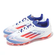 adidas 足球鞋 F50 League MG J 大童 女鞋 白 橘 藍 人造草皮 愛迪達 IF1370 21.5cm BLUE/ORANGE