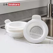 【日本Imakara】水槽用廚餘菜渣過濾網籃附小提把(5入裝)