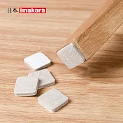 【日本Imakara】靜音防滑桌椅腳保護套/防刮墊(方形)-3入