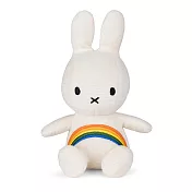 BON TON TOYS Miffy米菲兔彩虹填充玩偶-象牙白 18cm