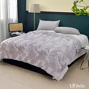義大利La Belle《秋葉浮影》加大雕花雙人毯200*230CM(共兩色)-灰色