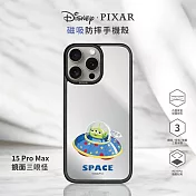 【正版授權】Disney迪士尼 iPhone 15 Pro Max 6.7吋 MagSafe貼片磁吸防摔手機殼  鏡面三眼怪