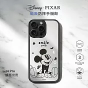 【正版授權】Disney迪士尼 iPhone 14 Pro 6.1吋 MagSafe貼片磁吸防摔手機殼 鏡面米奇