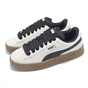 Puma 休閒鞋 Suede XL Quiet Lux Wns 女鞋 米白 黑 焦糖底 麂皮 復古 麵包鞋 40125101 24cm GREY/BLACK