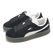 Puma 休閒鞋 Suede XL Quiet Lux Wns 女鞋 黑 白 復古 麂皮 麵包鞋 40125102 25cm BLACK/WHITE