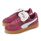 Puma 休閒鞋 Palermo Moda Tongue Wns 女鞋 酒紅 白 麂皮 膠底 翻鞋舌 德訓鞋 40167902 24cm PINK/WHITE