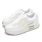Nike 休閒鞋 Air Max 90 LV8 女鞋 白 米白 厚底 氣墊 小白鞋 運動鞋 FD4328-111
