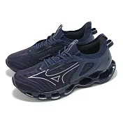 Mizuno 慢跑鞋 Wave Prophecy 14 男鞋 深藍 輕量 回彈 簍空 運動鞋 美津濃 J1GC2500-08