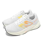 New Balance NB 慢跑鞋 FuelCell Propel V5 D 女鞋 寬楦 白 橘 輕量 回彈 運動鞋 NB WFCPRCF5-D 25cm GREY/ORANGE