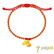 【Just Gold 鎮金店】金果盛宴-好柿發生 黃金手繩(網路限定)