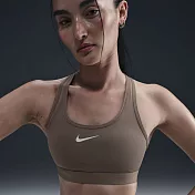 NIKE AS W NK SWSH MED SPT BRA 女運動內衣-DX6822233 XS 棕色