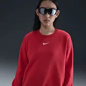 NIKE AS W NSW PHNX FLC OS LONG CRE 女圓領套頭衫-FZ4271657 2XL 紅色