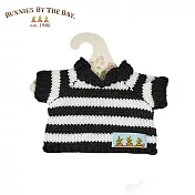 Bunnies By The Bay 玩偶裝扮服飾- 條紋毛衣(黑與白)